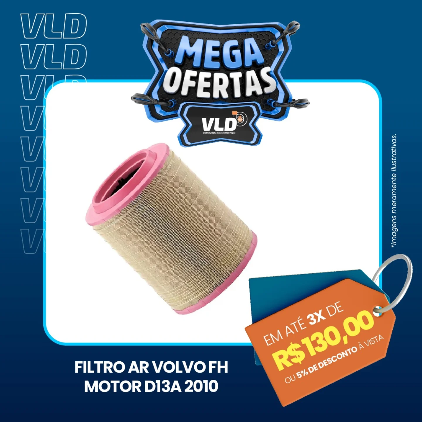 Filtro de ar Volvo FH Motor D13A 2010